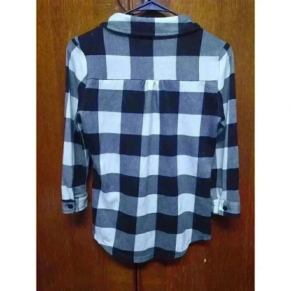 Women's Button Down Polly & Esther Plaid Blouse Size Small - Picture 3 of 4